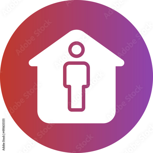 house gradient icon