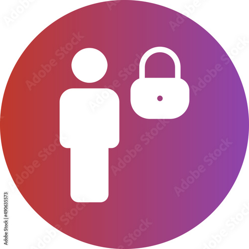 locked gradient icon