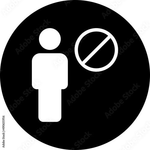 banned glyph icon