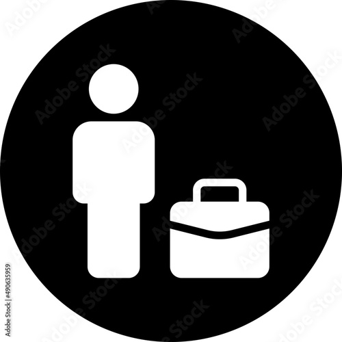 briefcase glyph icon