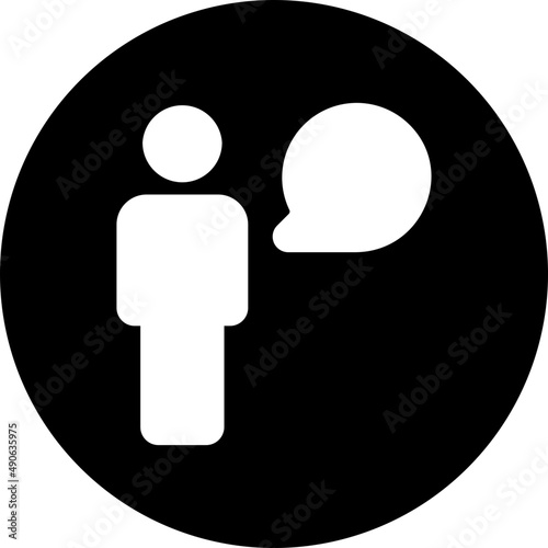 chat glyph icon