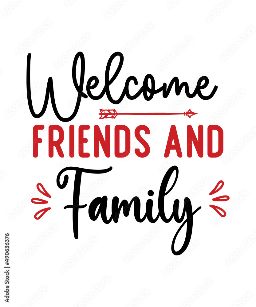Welcome svg Bundle, Family Wall Art png, Welcome Sign svg, Welcome Mat ...