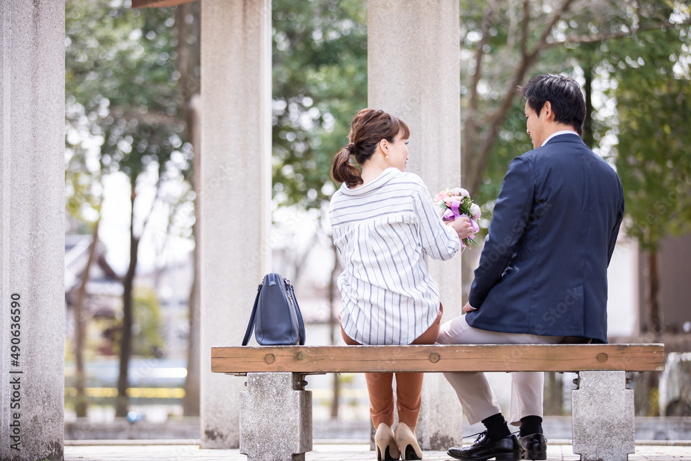 Fototapeta premium カジュアルビジネスの会社員 