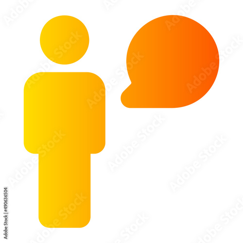 chat gradient icon