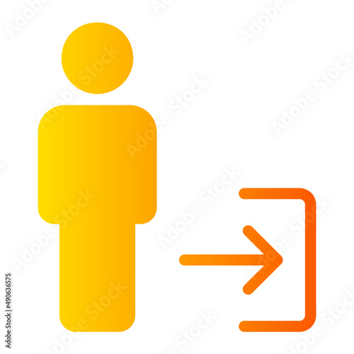 login gradient icon