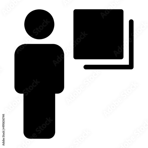 back button glyph icon