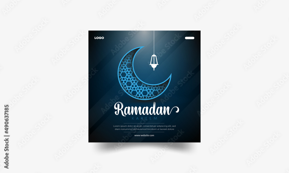 Ramadan Kareem greeting card social media post design Ramadan Kareem greeting card social media post design