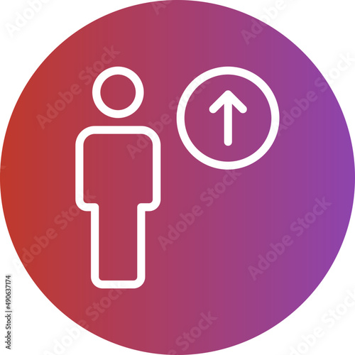 upload gradient icon