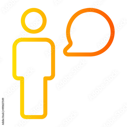 chat gradient icon