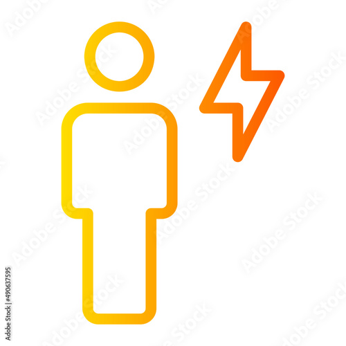 flash gradient icon