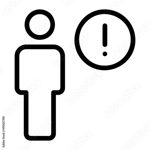 warning line icon