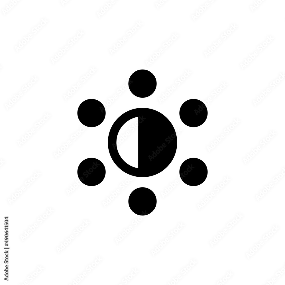 Brightness Icon Vector Illustration Style Brightness Icon Vector Illustration Style