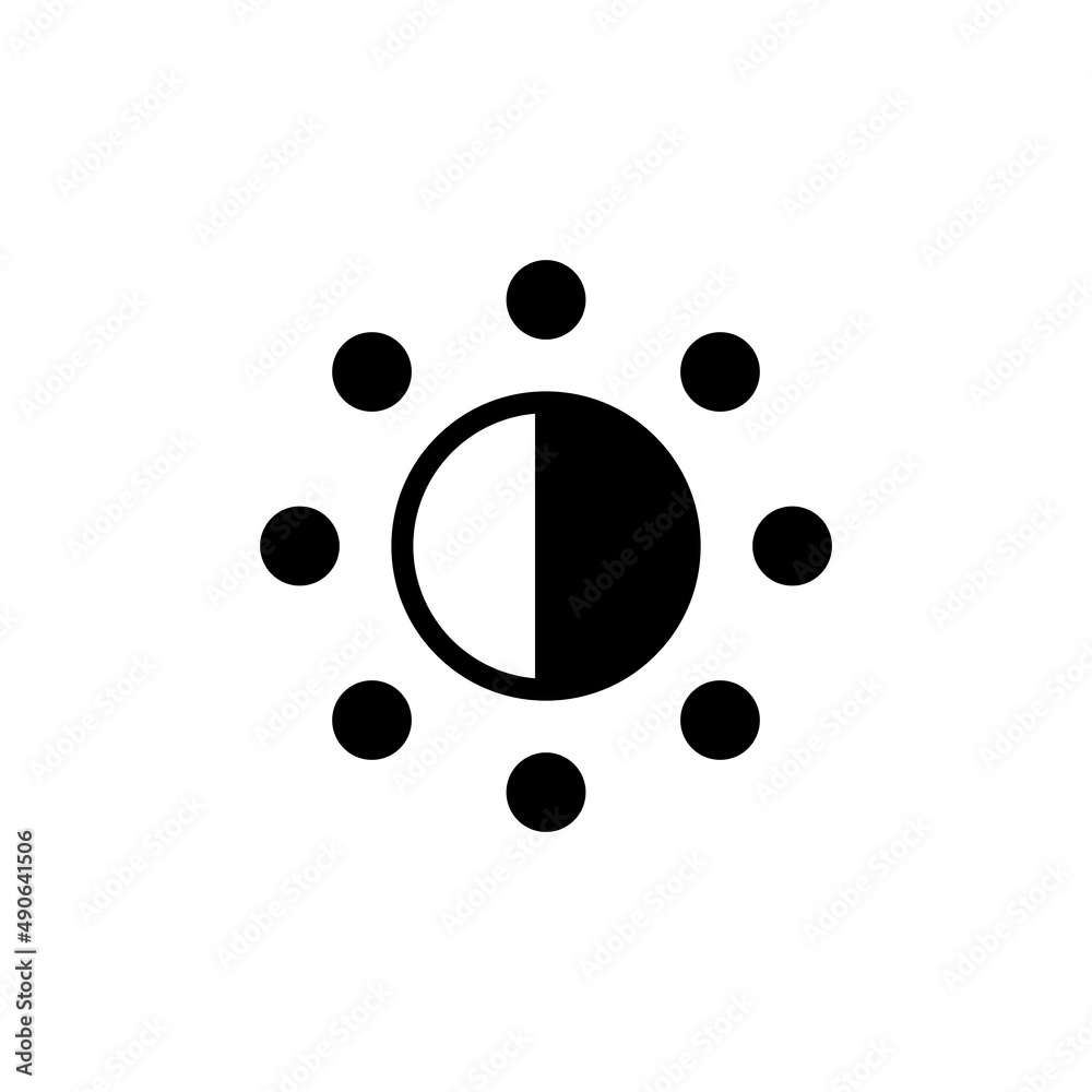 Brightness Icon Vector Illustration Style Brightness Icon Vector Illustration Style