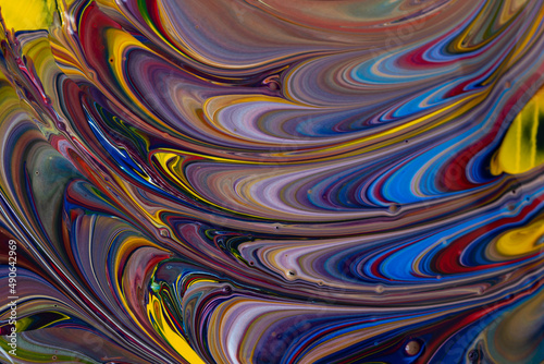 Acrylic color painting abstract background © khamkula