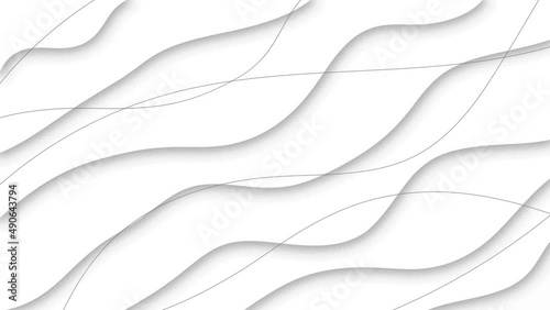 a refined abstract white background of geometric design. seamless loop animation