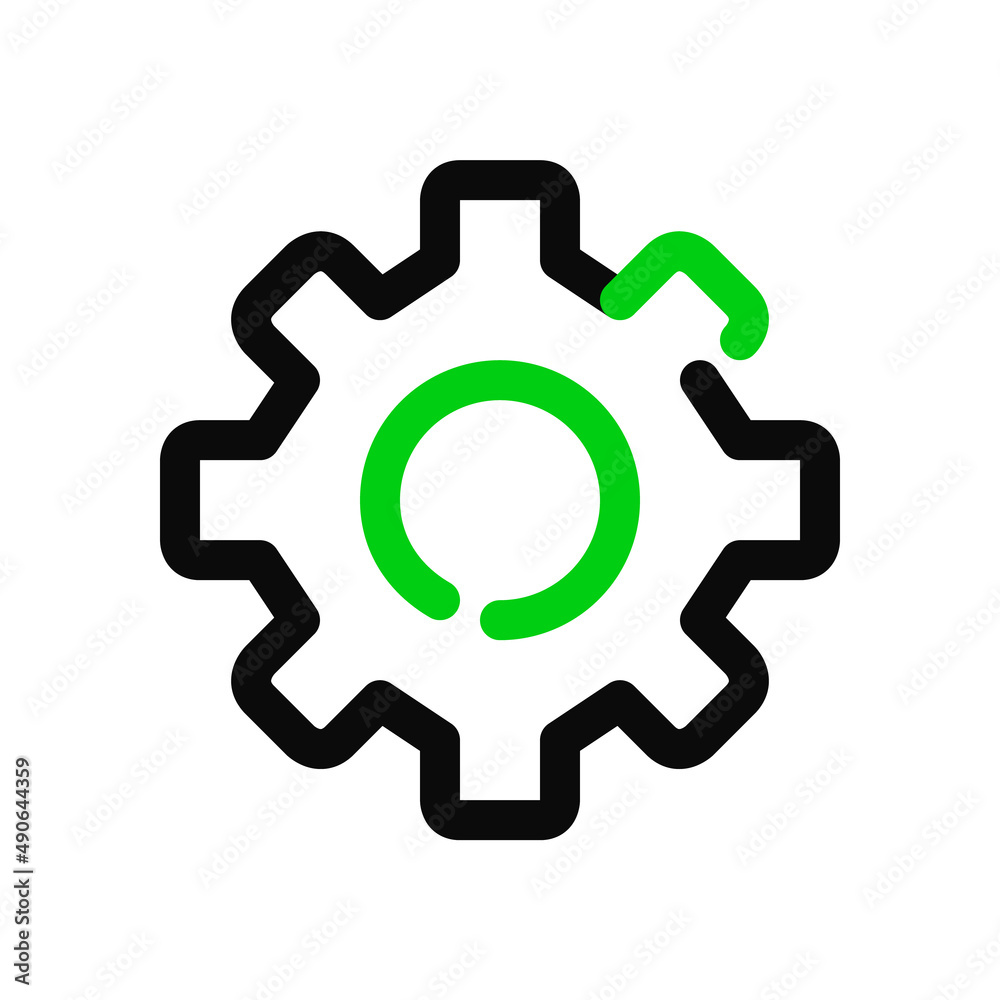 Cogwheel icon as a settings symbol. Pixel perfect, editable stroke icon Cogwheel icon as a settings symbol. Pixel perfect, editable stroke icon