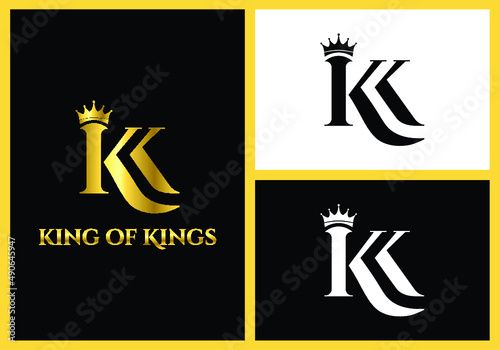 Beautiful King logo KK monogram 