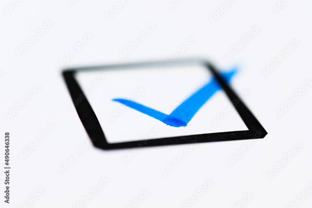 Checkbox with a blue tick Checkbox with a blue tick