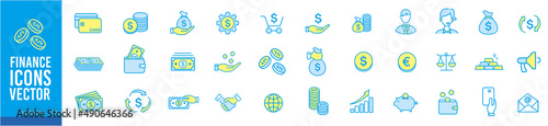 line icon of Vector business and finance