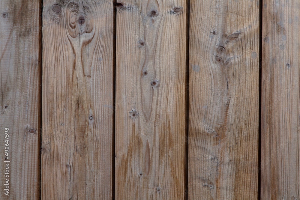 Fototapeta premium Wood Wall Fence Brown Grunge Weathered Background Texture