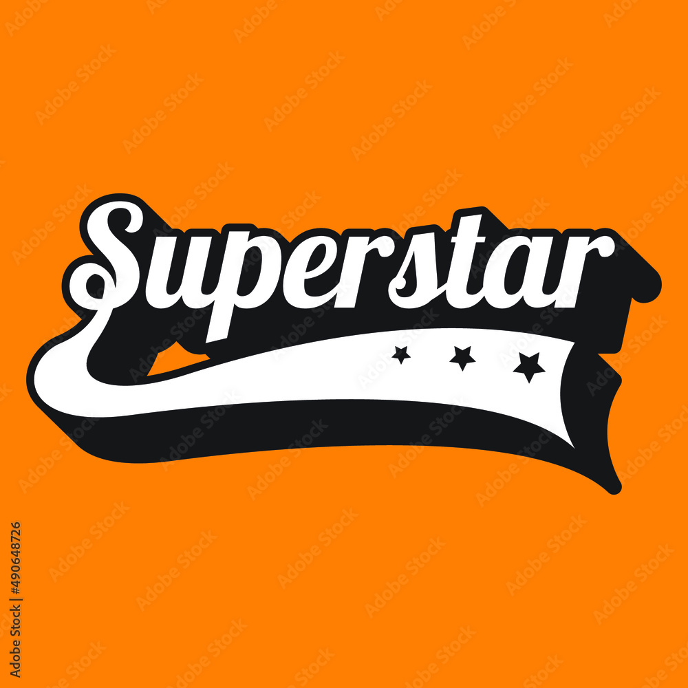 superstar text effect Stock Vector Adobe Stock