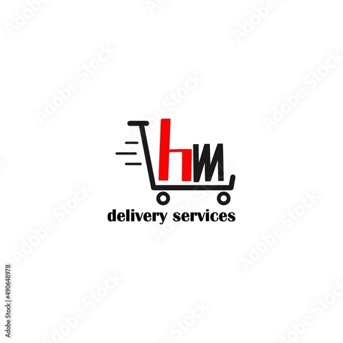 Moving trolley with letter HM