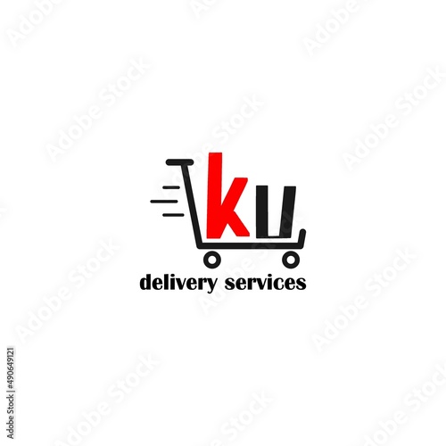 Moving trolley with letter KU