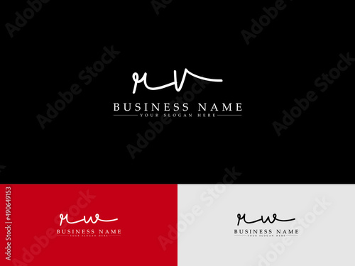 Premium RV vr logo design, Signature rv Letter Logo Design For stylish beauty luxury fashion brand