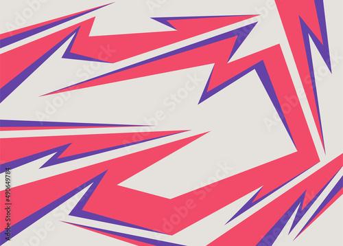Simple background with sharp and zigzag pattern