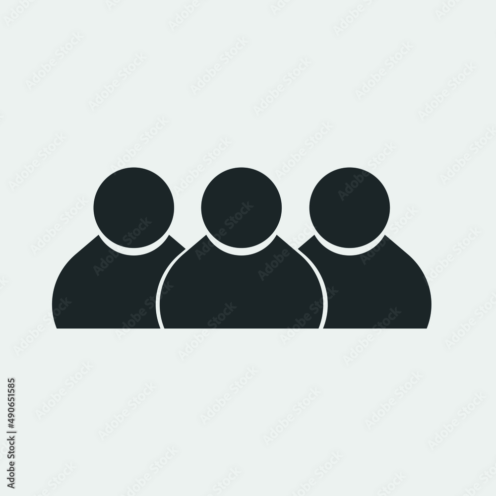 Group of people vector icon illustration sign Group of people vector icon illustration sign
