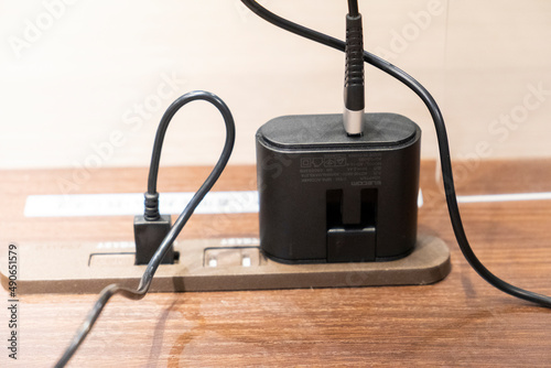 カフェでの充電