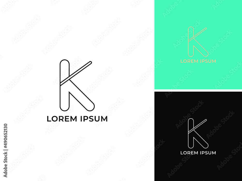 ABSTRACT K LINES MONOGRAM LOGO VECTOR MODERN FOR YOUR BUSINESS ABSTRACT K LINES MONOGRAM LOGO VECTOR MODERN FOR YOUR BUSINESS