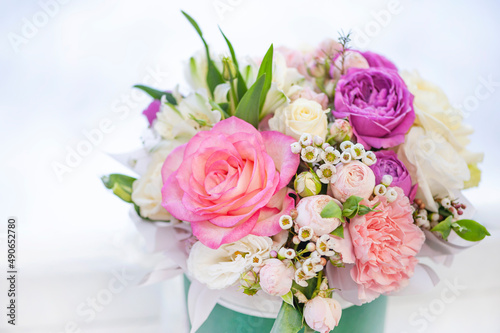 bouquet of pink roses © Надежда Иванеева