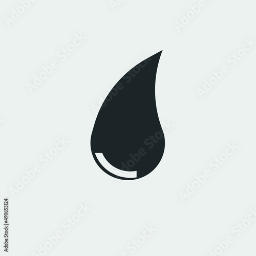 Drop vector icon illustration sign