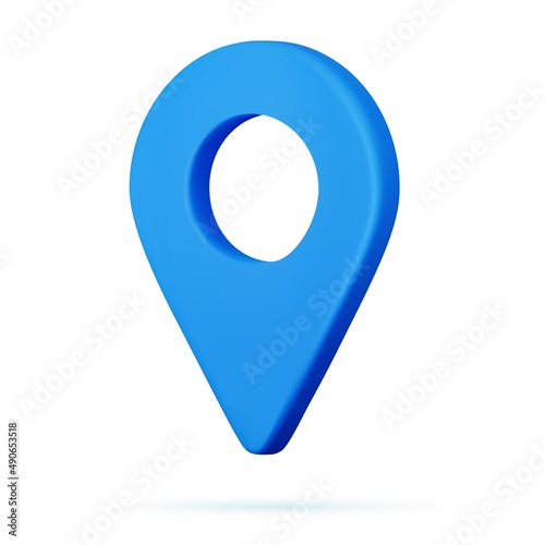 3D Realistic Location map pin gps pointer markers