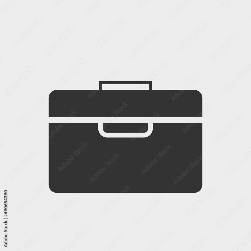 Briefcase vector icon illustration sign Briefcase vector icon illustration sign