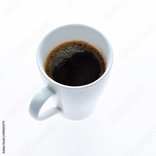 Cup of coffee isolated on white background