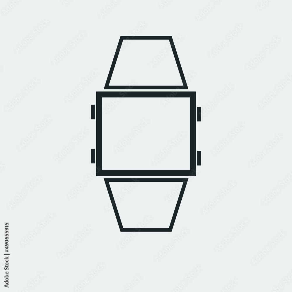 Smart watch vector icon illustration sign Smart watch vector icon illustration sign