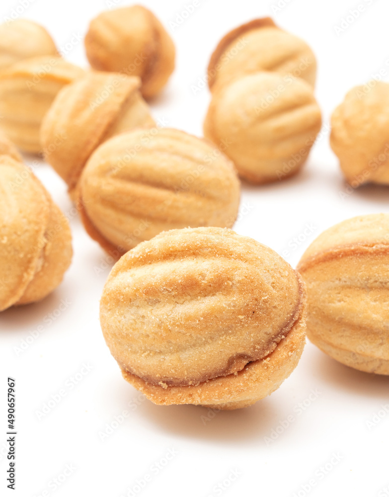 Cookies nuts with condensed milk