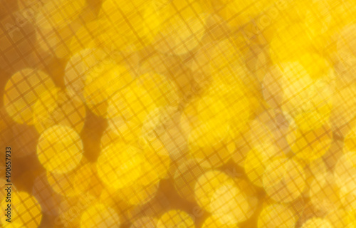 Golden bokeh as an abstract background.