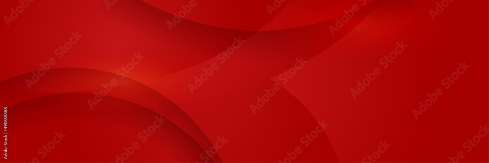 Modern abstract dark red banner background. Overlap light red colorful Abstract wide banner design background