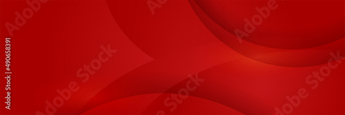 Modern abstract dark red banner background. Overlap light red colorful Abstract wide banner design background
