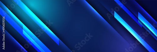 Modern abstract dark blue banner background. Vector illustration template with pattern. Design for technology, business, corporate, institution, party, festive, seminar, and talks.