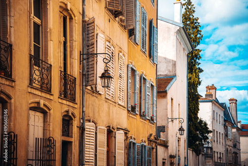 Street view of downtown in Nancy city, France