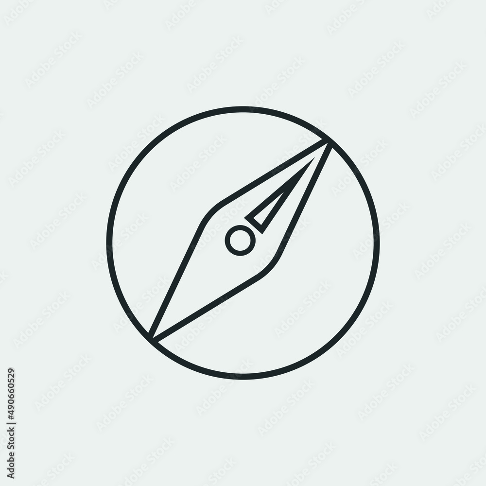 Compass vector icon illustration sign