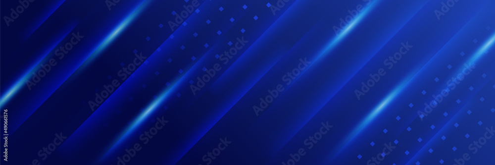 Modern abstract dark blue banner background. Vector illustration template with pattern. Design for technology, business, corporate, institution, party, festive, seminar, and talks.