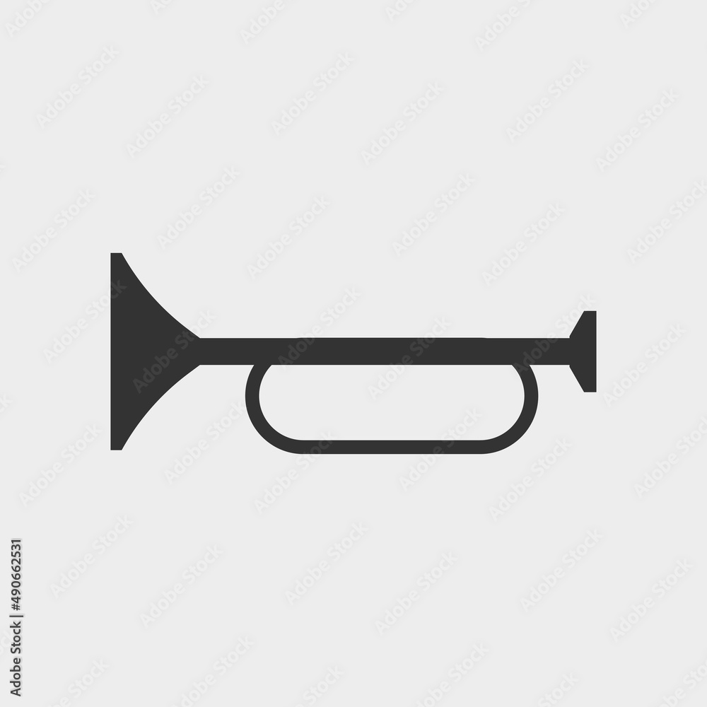 Horn vector icon illustration sign Horn vector icon illustration sign