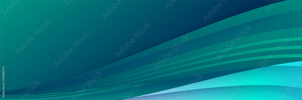 Obraz premium Modern abstract dark green orange banner background. Vector abstract graphic design banner pattern background template.