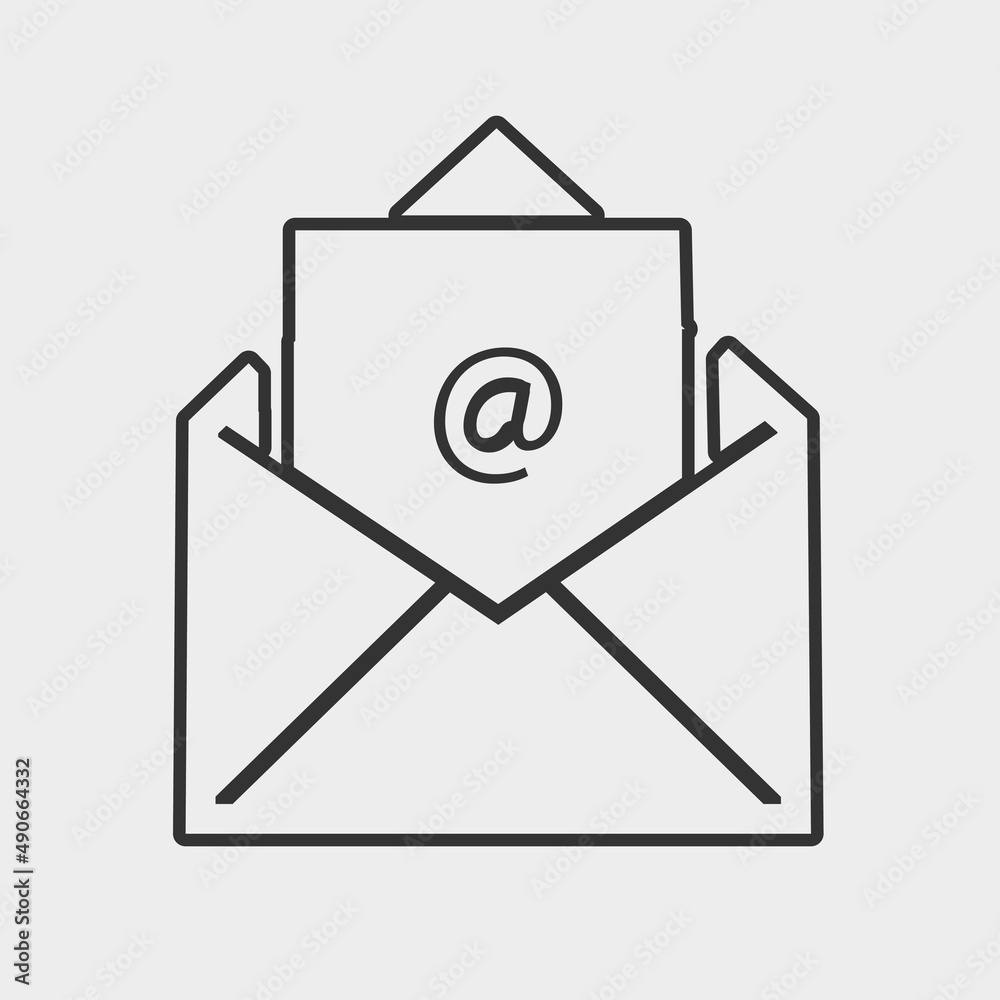Email vector icon illustration sign Email vector icon illustration sign