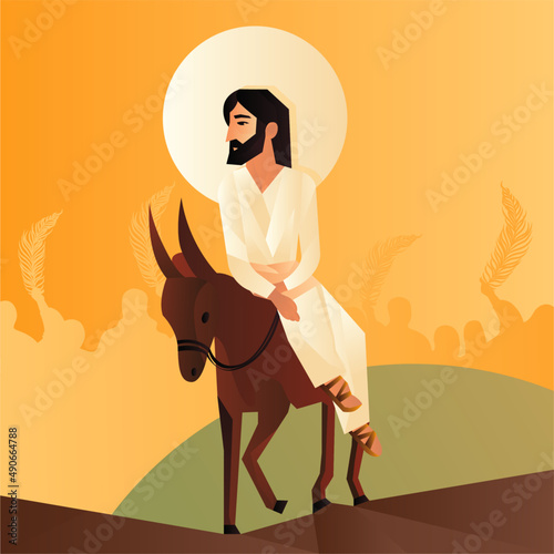 Palm Sunday Jesus' entry into Jerusalem